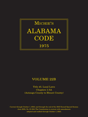 cover image of Michie's Alabama Code